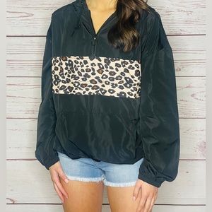 Womans Main Strip Windbreaker Size M